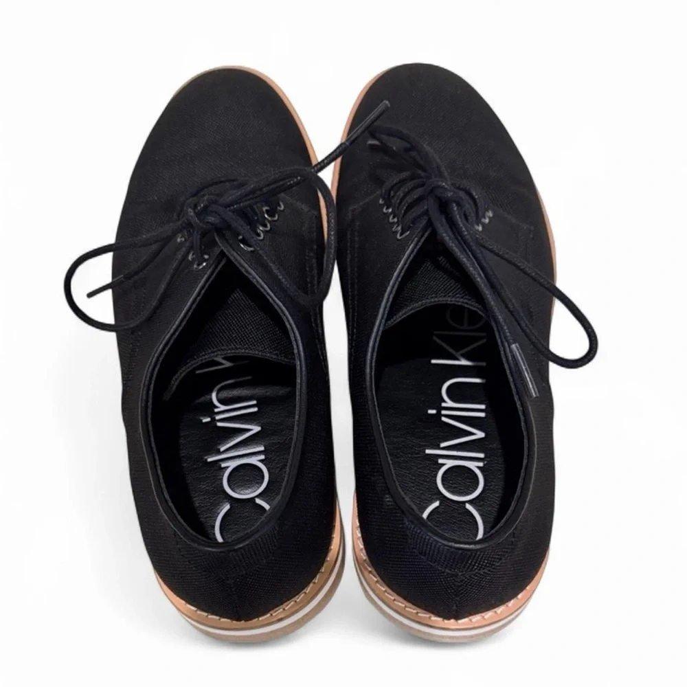 Calvin Klein Black Derby Oxford Dress Shoes 9.5